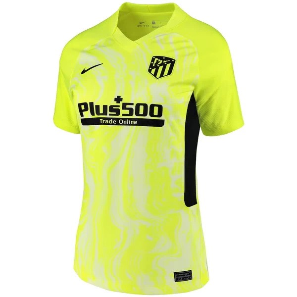 Trikot Atletico Madrid Ausweich Damen 2020-21 Grün Fluoreszierenden Fussballtrikots Günstig